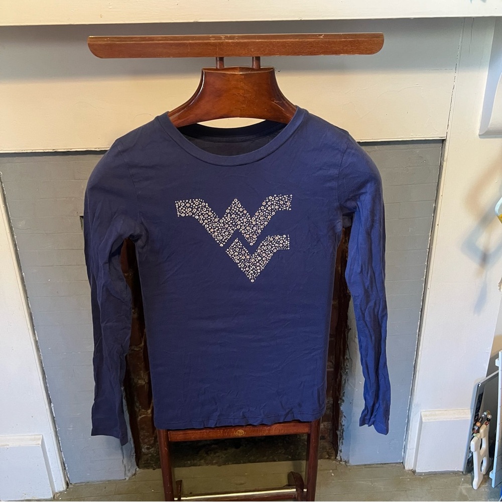 WVU bedazzled long sleeve